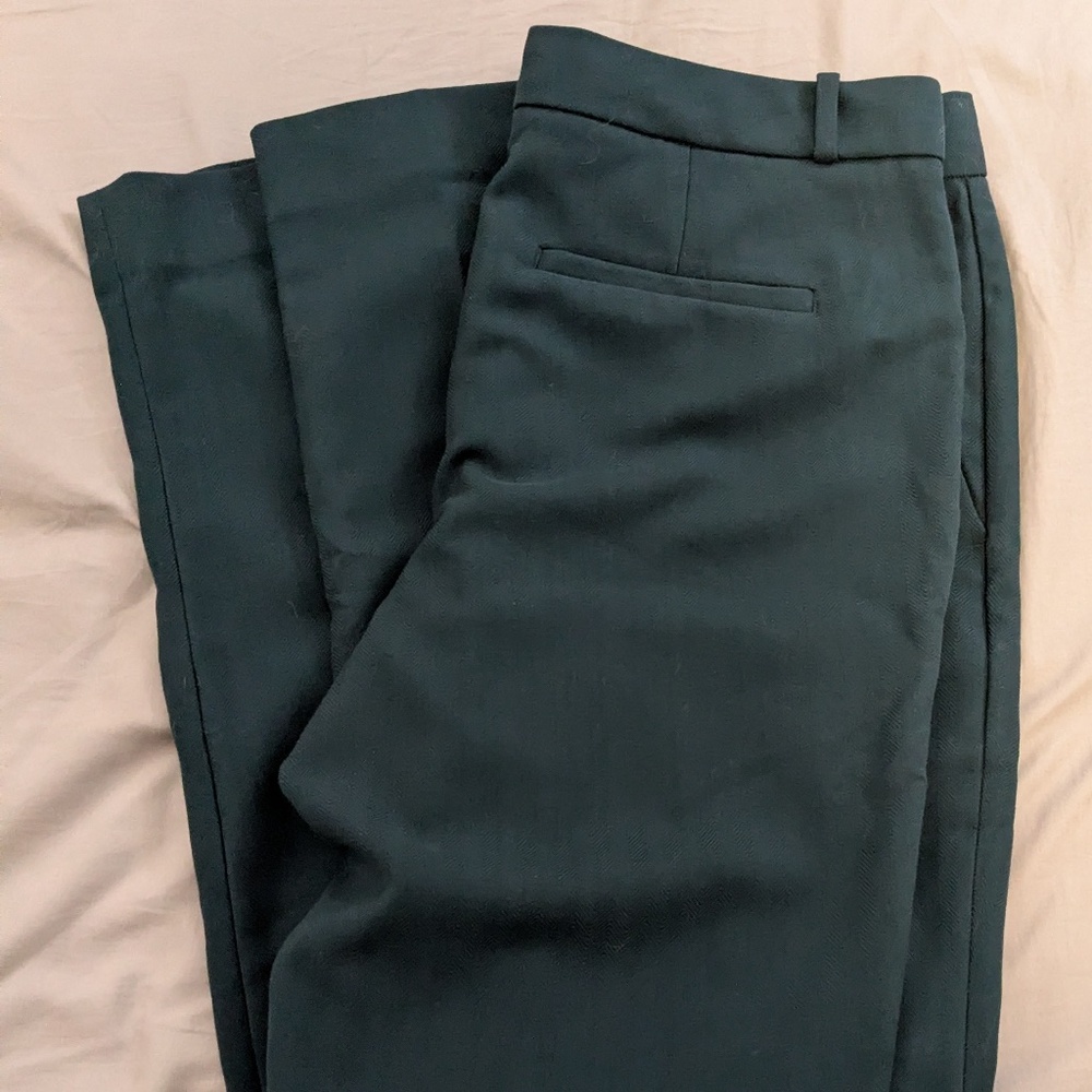 Banana Republic Ryan Fit Pants Size 8 Dark Teal - Picture 3 of 7